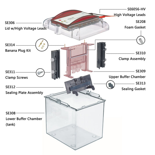 SE300 miniVE Electrophoresis System Replacement Parts - Hoefer Inc.